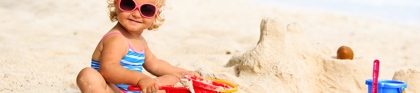 Children at Kernos Beach